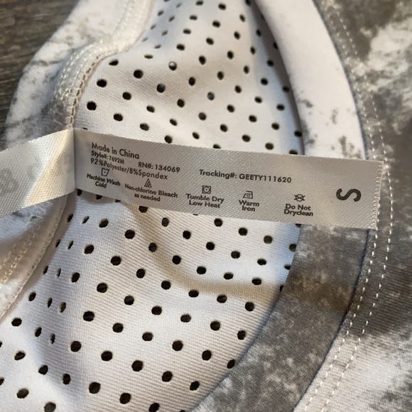 ebb & flow grey and white tie dye tank - Picture 4 of 4